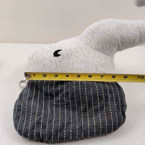 Plush Elephant Head Humane Trophy Stuffed Decor Nursery Wall Hanging - Picture 8 of 10